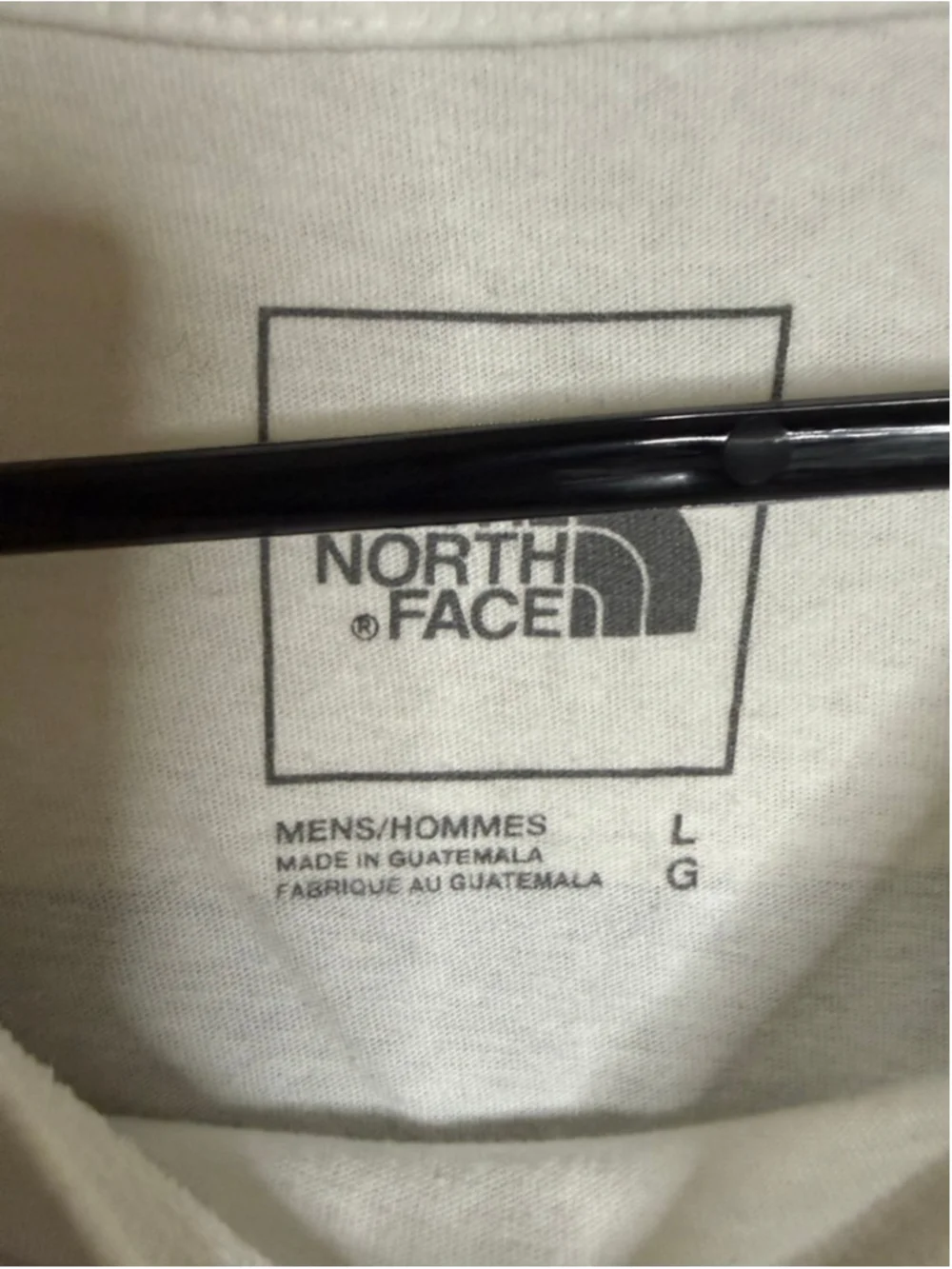 Men's The North Face Long Sleeve Tee White Black L